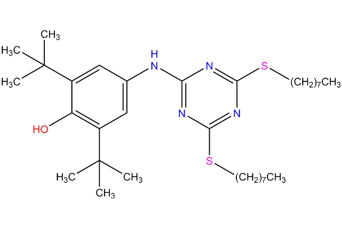 2,6-di-tert-butyl-4-[[4,6-bis(octylthio)-1,3, amino] Amino] phenol