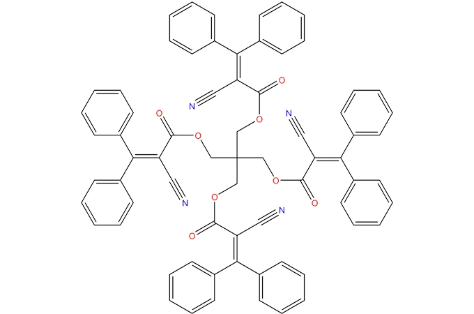 1,3-bis-[(2 '-cyano-3',3 '-diphenylacryloyl)oxy]-2,2-bis-{[(2'-cyano-3 ',3'-diphenylacryloyl)oxy] Methyl}-Propane