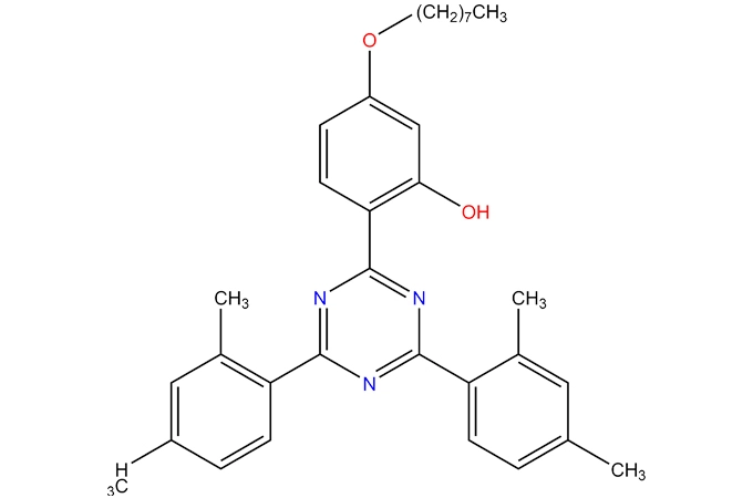 2-[4,6-bis (2,4-dimethylphenyl)-1,3,5-triazin-2-yl]-5-(octyloxy) phenol