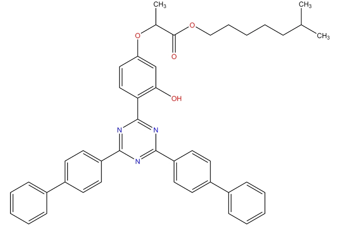Isooctyl 2-[4-[4,6-bis[(1,1 '-biphenyl)-4-yl]-1,3,5-triazin-2-yl]-3-hydroxyphenoxy]propanoate