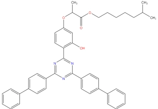 Isooctyl 2-[4-[4,6-bis[(1,1 '-biphenyl)-4-yl]-1,3,5-triazin-2-yl]-3-hydroxyphenoxy]propanoate