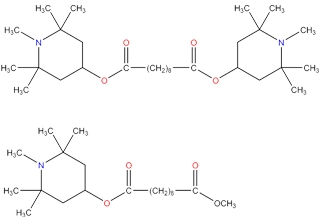 BIS (1,2,2,6,6-pentamethyl-4-piperidinyl)-sebacate và 1-(Methyl)-8-(1,2,2,6,6-pentamethyl-4-piperidinyl)-sebacate