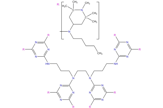 N, n, n '',N'' '-tetrakis(4,6-bis (BUTYL-(N-methyl-2,2,6, amino) Amino) triazin-2-yl)-4,7-diazadecane-1,10-Diamine
