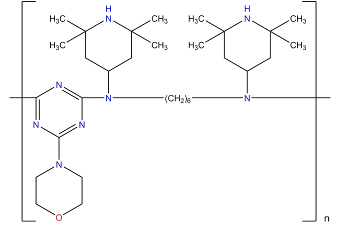 N,N'-BIS (2,2,6,6-tetramethyl-4-piperidinyl)-1,6-hexanediamine-2,4-dichloro-6-morpholino-1,3,5-triazine Copolymer