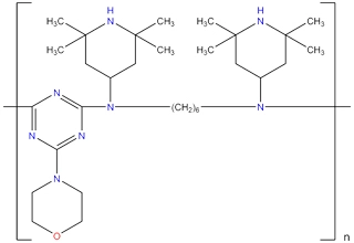 N,N'-BIS (2,2,6,6-tetramethyl-4-piperidinyl)-1,6-hexanediamine-2,4-dichloro-6-morpholino-1,3,5-triazine Copolymer