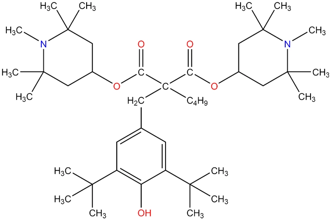 BIS (1,2,2,6,6-pentamethyl-4-piperidinyl)-[[3,5-bis(1,1-dimethylethyl)-4-hydroxyphenyl] Methyl] butylmalonate