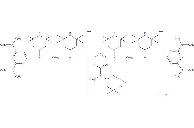 Polymer, N,N'-BIS (2,2,6,6-tetramethyl-4-piperidinyl)-polymer với 2,4,6-trichloro-1,3,5-triazine, các sản phẩm phản ứng với N-butyl-1-butanamine và N-butyl-2,2,6,6-tetramethyl-4-piperidinamine