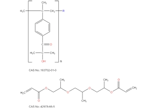 Oligomeric alpha hydroxy Ketone (75% WT) và tripropylene Glycol diacrylate (25% WT)