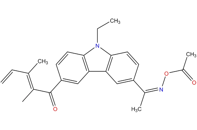 [1-[9-ethyl-6-(2-methylbenzoyl)carbazol-3-yl]ethylideneamino] Acetate
