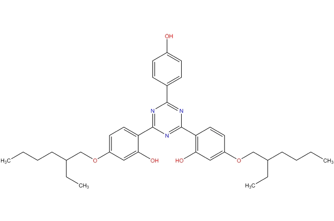Bis-ethylhexyloxyphenol methoxyphenyl triazine